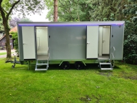 Toiletwagen 4x1x4 Luxe grijs - wit wagennummer 108